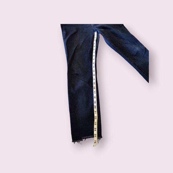 J Brand Women's Maria High Rise‎ Skinny Indigo Cutoff Ankle Jeans Size 31 - Picture 6 of 7